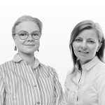 Iris Mäntylä ja Rina Raikamo
